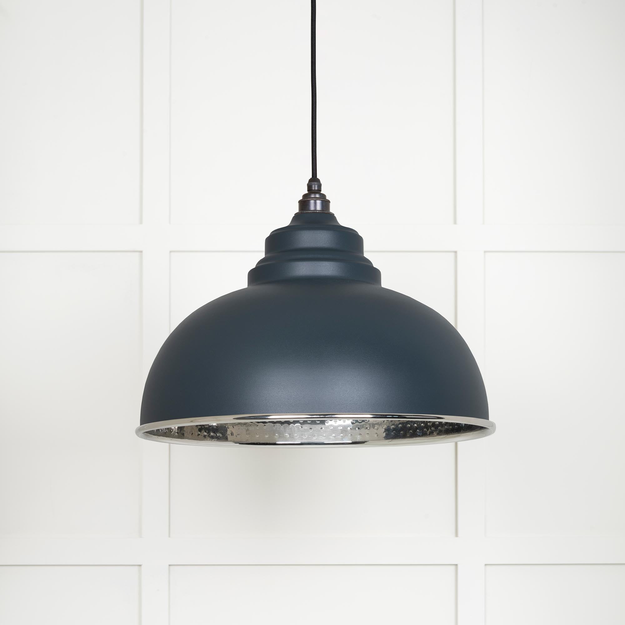 From The Anvil's Hammered Nickel Hammered Nickel Harborne Pendant