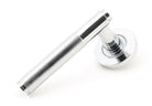 From The Anvil's Polished Chrome Brompton Lever on Rose Set (Sprung)