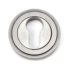 From The Anvil's Pewter Patina Round Euro Escutcheon