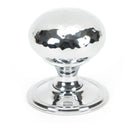 From The Anvil's Polished Chrome Hammered Mushroom Cabinet Knob