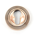 From The Anvil's Polished Bronze Round Euro Escutcheon