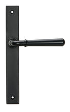 From The Anvil's Matt Black Newbury Slimline Lever Espag. Latch Set