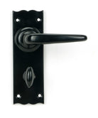 From The Anvil's Black Oak Lever Bathroom Set