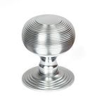 From The Anvil's Satin Chrome Beehive Centre Door Knob