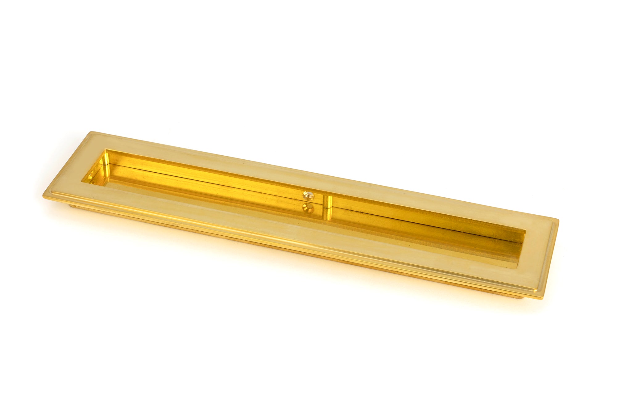 From The Anvil's Polished Brass Art Deco Rectangular Pull
