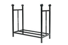 From The Anvil's Matt Black Rectangular Log Holder