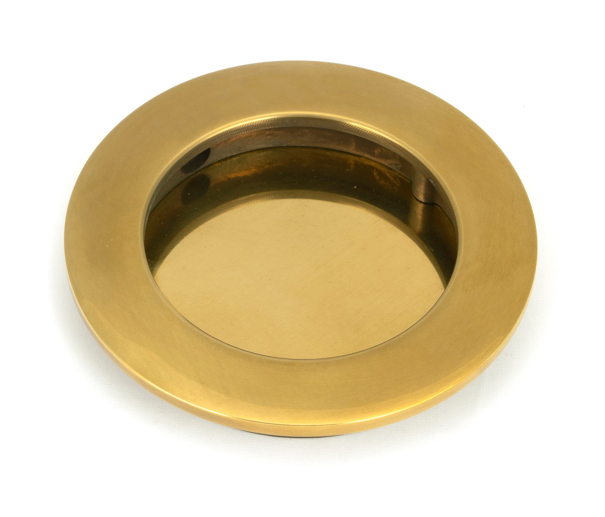 From The Anvil's Aged Brass Plain Round Pull