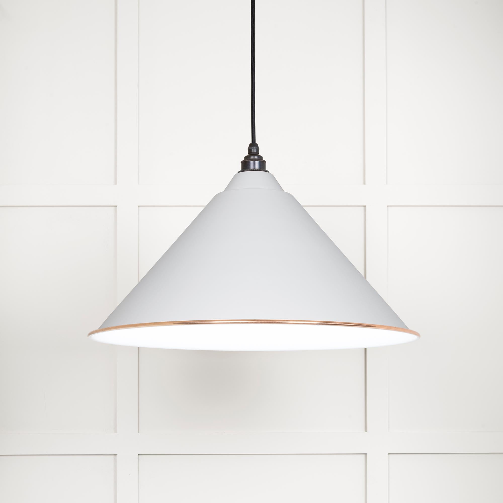 From The Anvil's Accent White Gloss Hockley Pendant