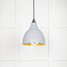 From The Anvil's Hammered Brass Hammered Brass Brindley Pendant