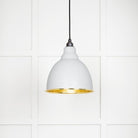 From The Anvil's Hammered Brass Hammered Brass Brindley Pendant