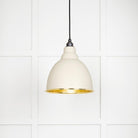 From The Anvil's Hammered Brass Hammered Brass Brindley Pendant