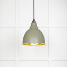 From The Anvil's Hammered Brass Hammered Brass Brindley Pendant
