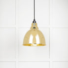 From The Anvil's Hammered Brass Hammered Brass Brindley Pendant