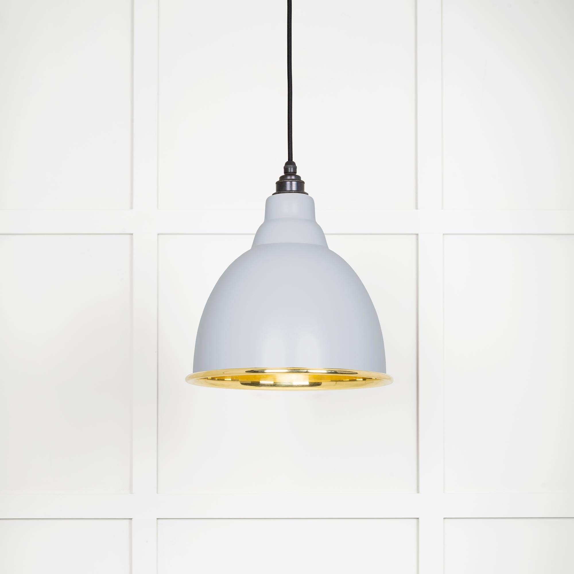 From The Anvil's Smooth Brass Smooth Brass Brindley Pendant