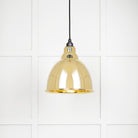 From The Anvil's Smooth Brass Smooth Brass Brindley Pendant