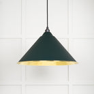 From The Anvil's Hammered Brass Hammered Brass Hockley Pendant