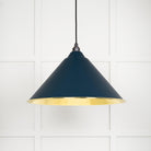 From The Anvil's Hammered Brass Hammered Brass Hockley Pendant