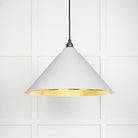 From The Anvil's Hammered Brass Hammered Brass Hockley Pendant