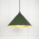 From The Anvil's Hammered Brass Hammered Brass Hockley Pendant