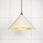 From The Anvil's Hammered Brass Hammered Brass Hockley Pendant