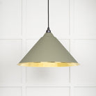 From The Anvil's Hammered Brass Hammered Brass Hockley Pendant