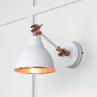 From The Anvil's Smooth Copper Smooth Copper Brindley Wall Light