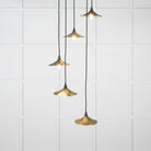From The Anvil's Smooth Brass Smooth Brass Flora Cluster Pendant