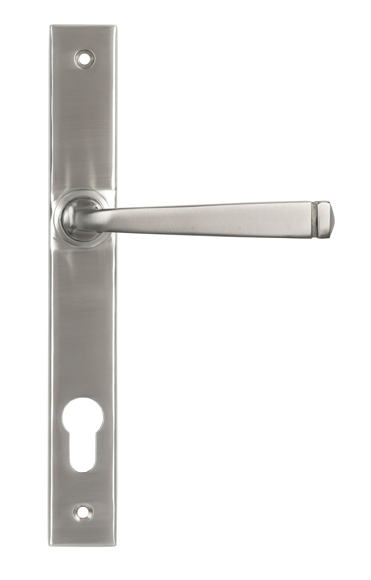 From The Anvil's Satin Marine SS (316) Avon Slimline Lever Espag. Lock Set