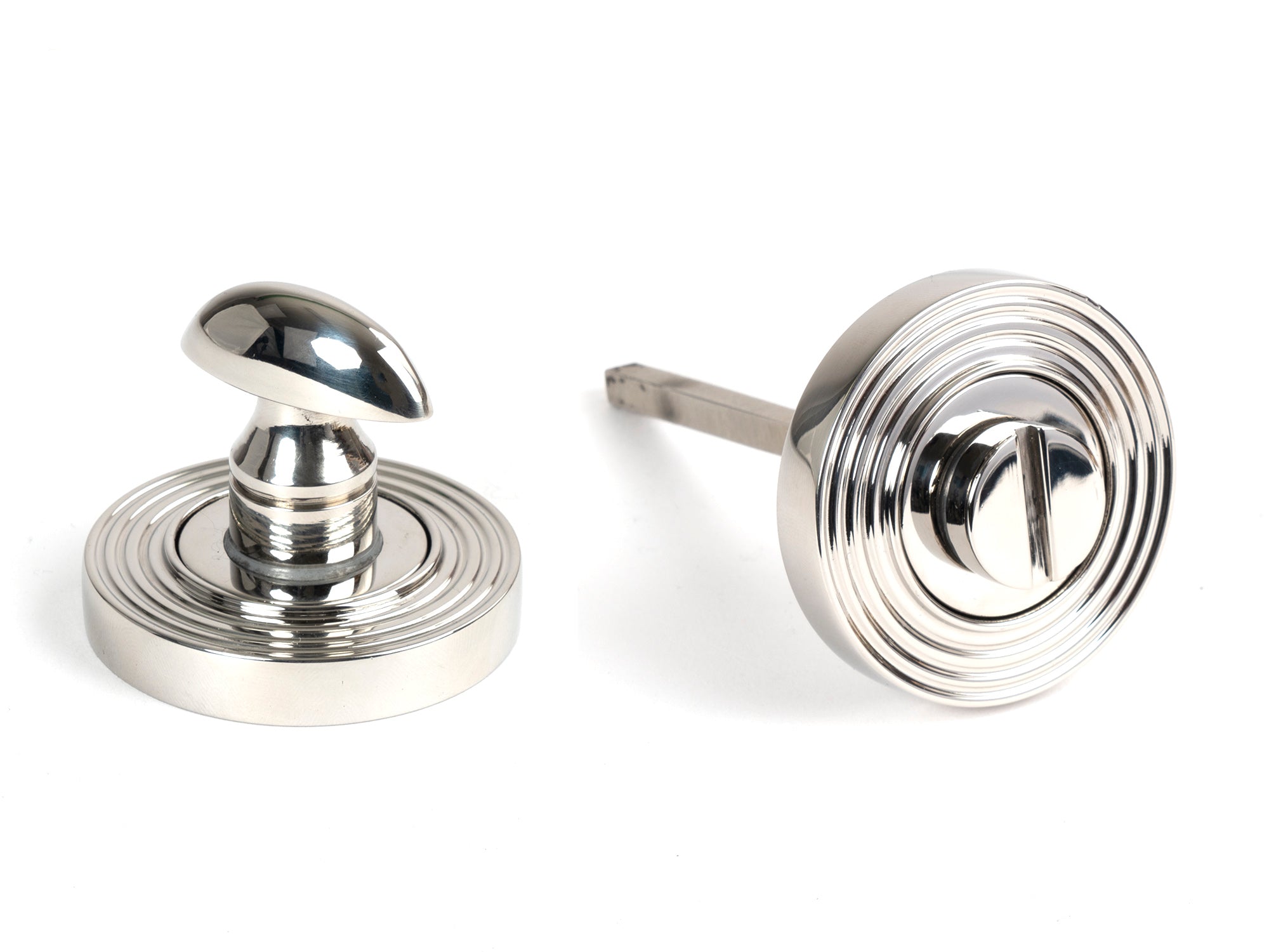 From The Anvil's Polished Marine SS (316) Round Thumbturn Set