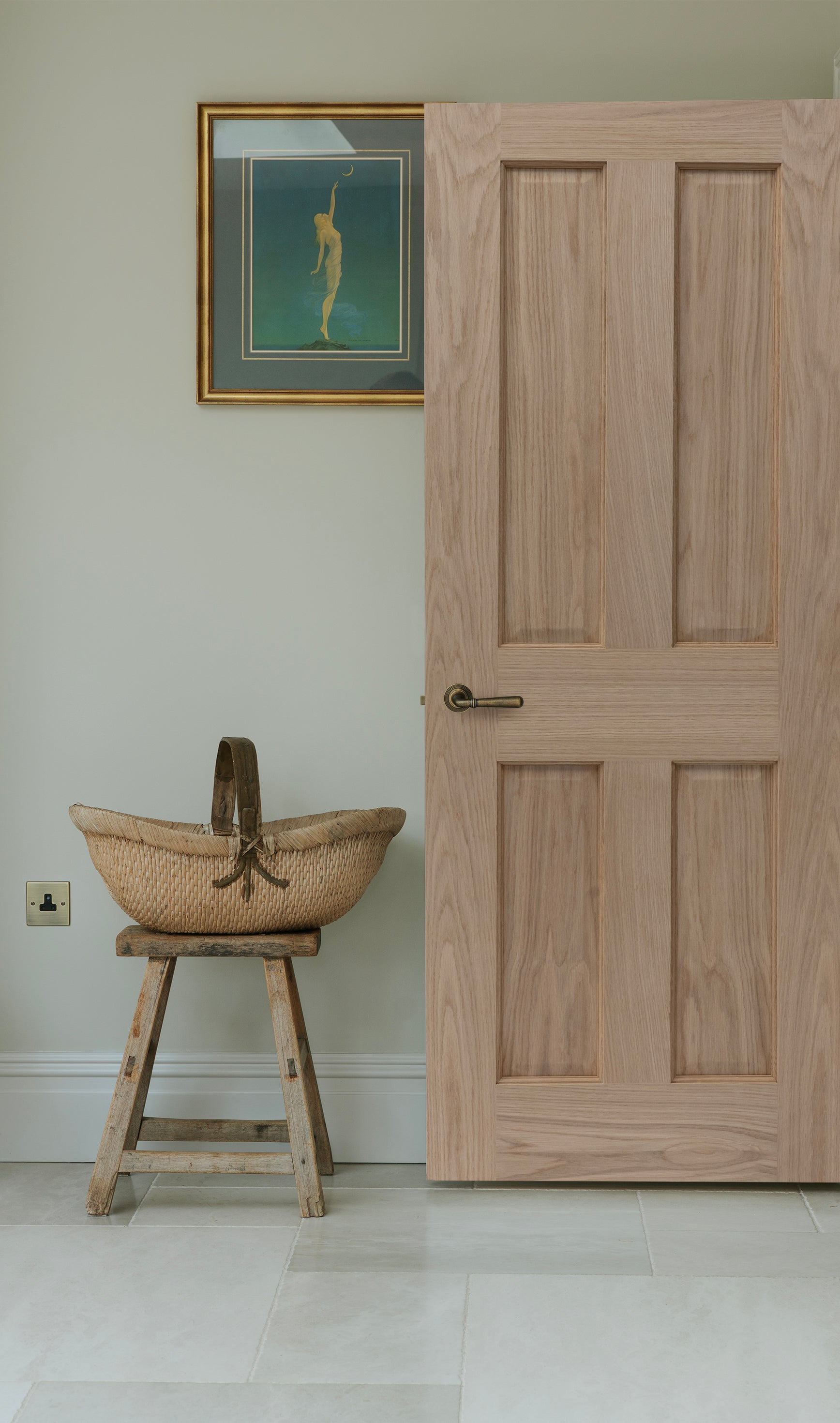 Unfinished 4 Panel Oak Door