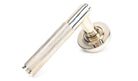 From The Anvil's Polished Nickel Brompton Lever on Rose Set (Unsprung)