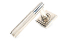 From The Anvil's Polished Nickel Brompton Lever on Rose Set (Unsprung)