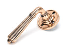 From The Anvil's Polished Bronze Hinton Lever on Rose Set (Unsprung)