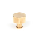 From The Anvil's Polished Brass Kahlo Cabinet Knob
