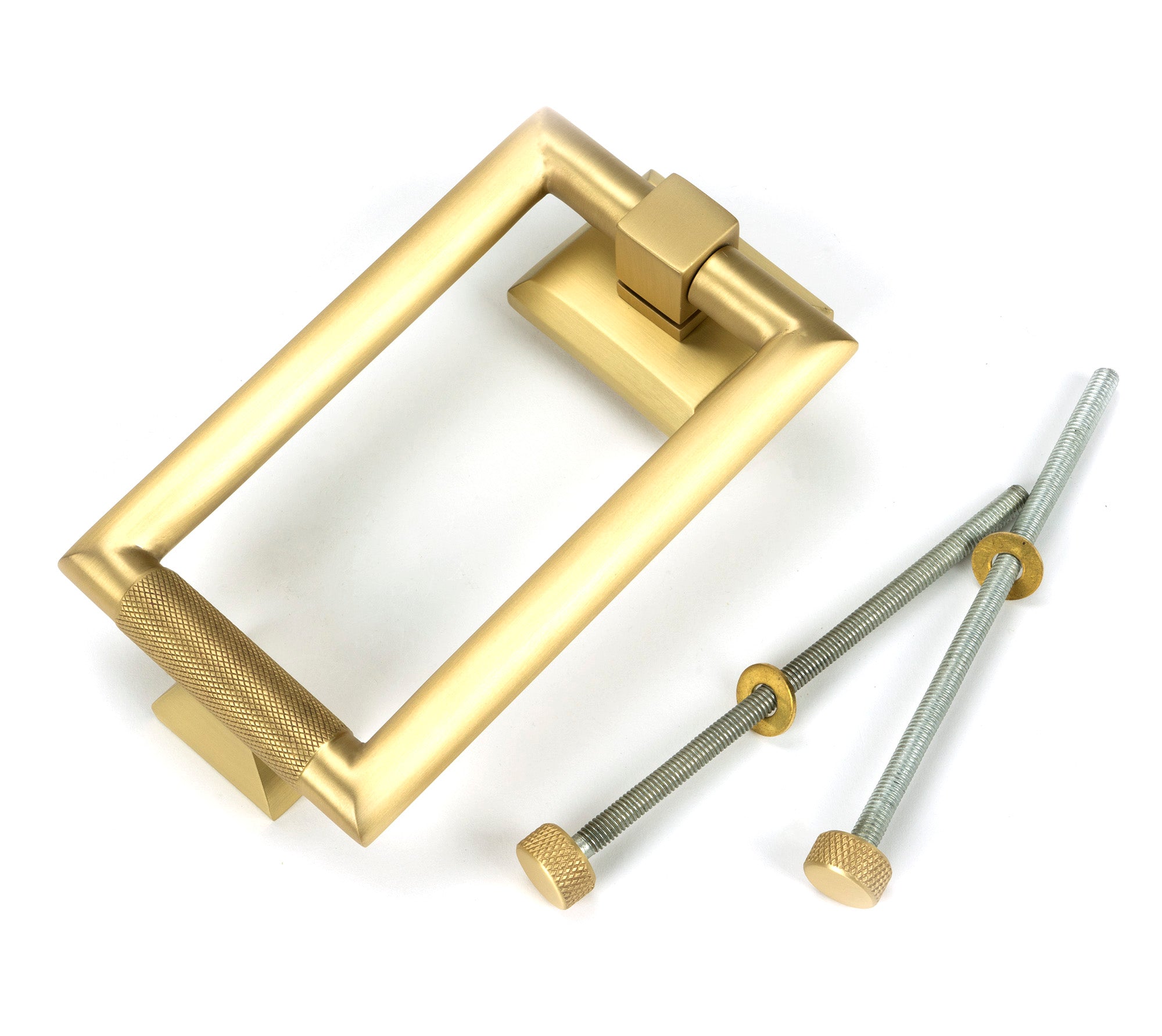 From The Anvil's Satin Brass Brompton Door Knocker