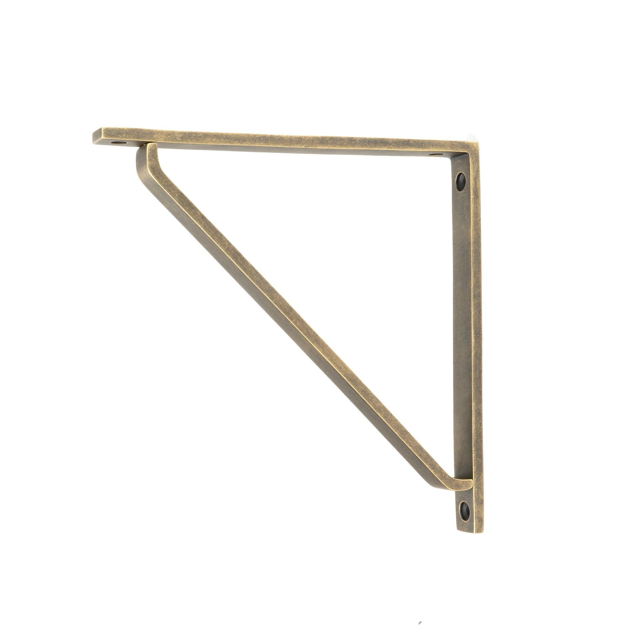 From The Anvil's Burnished Brass Barton Shelf Bracket