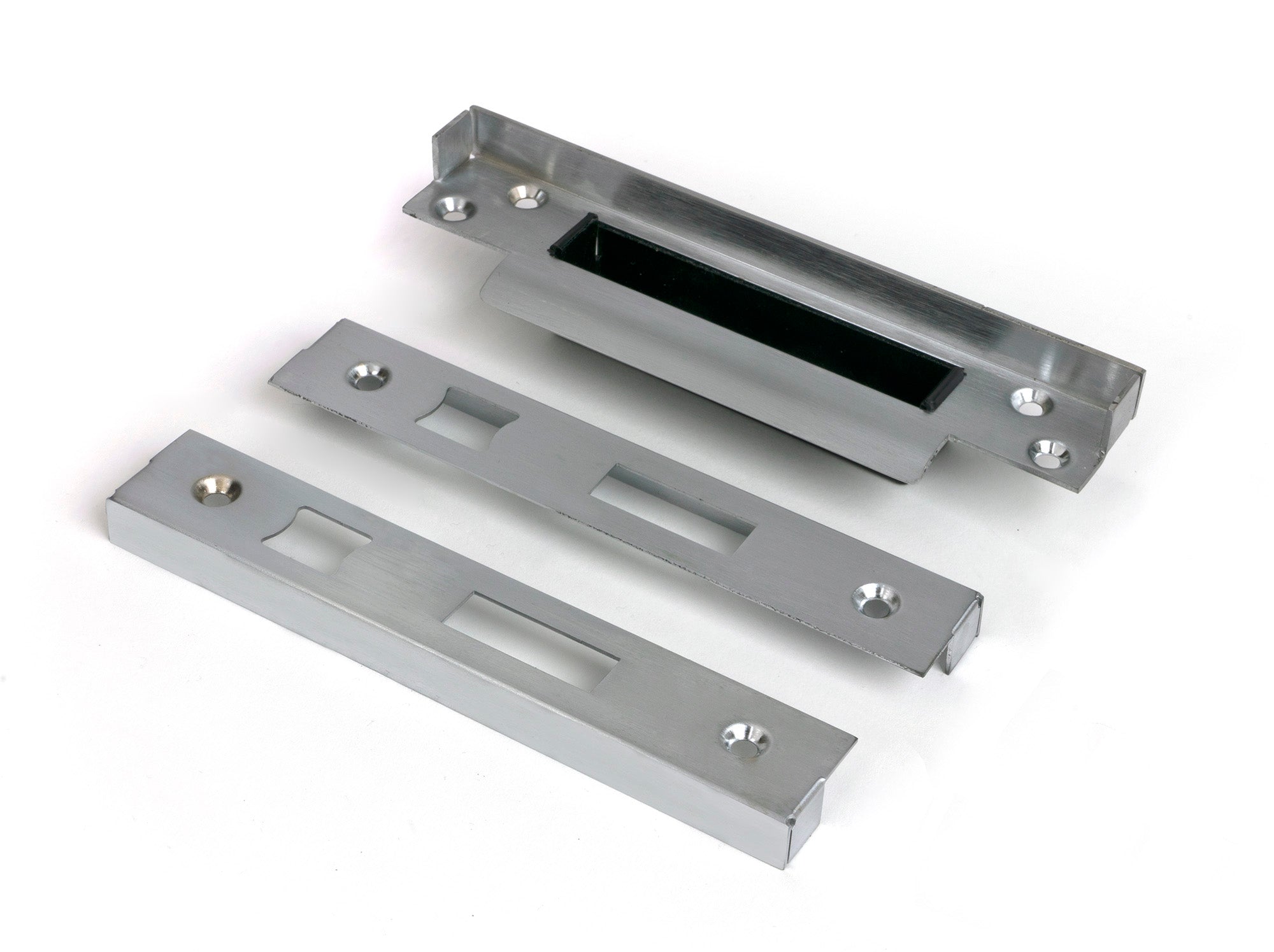 From The Anvil's Satin Chrome ½" Rebate Kit for Euro Sash Lock