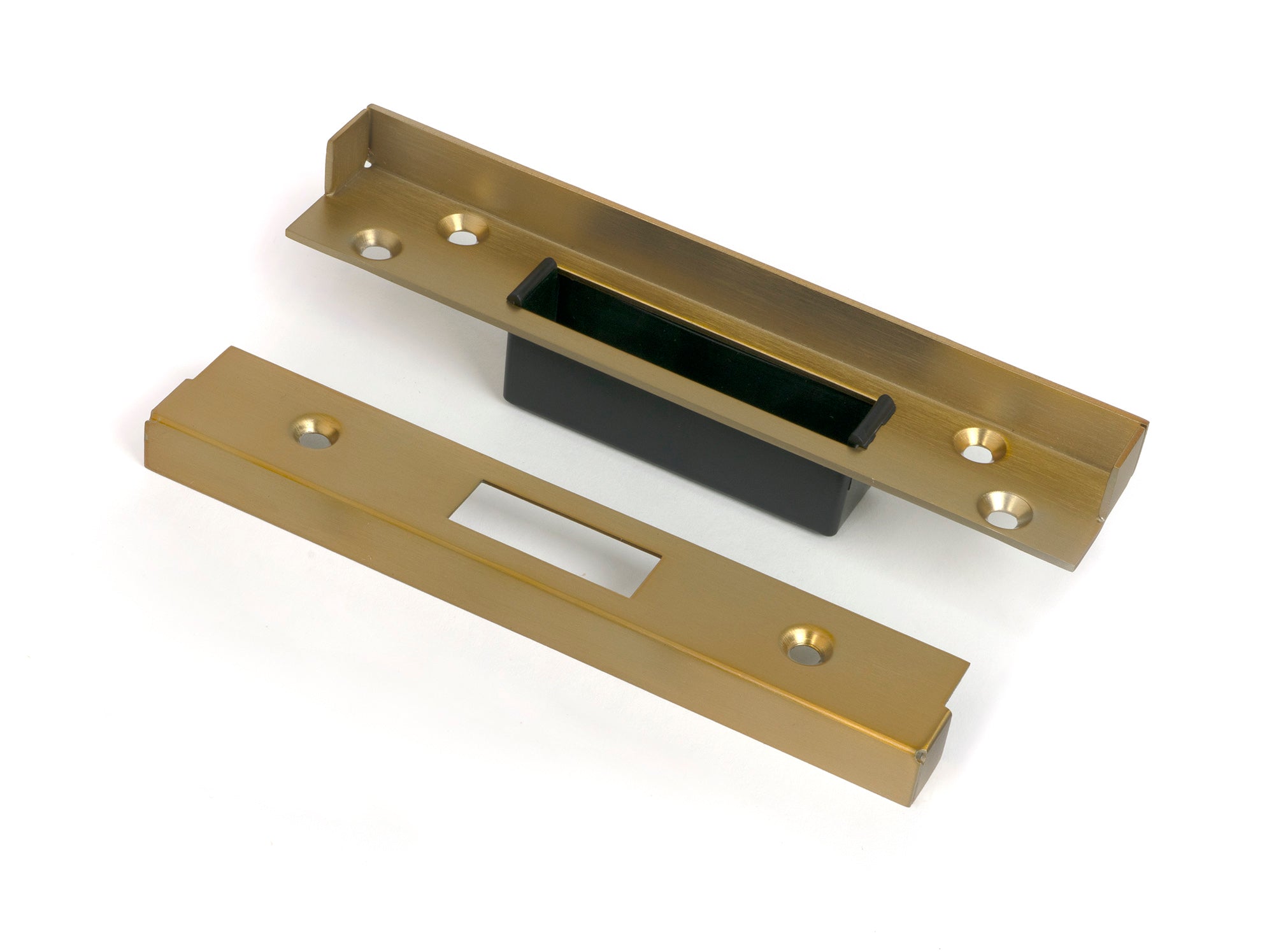 From The Anvil's Satin Brass ½" Rebate Kit for Euro Dead Lock