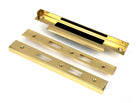 From The Anvil's Polished Brass ½" Rebate Kit for Euro Din Sash Lock