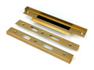 From The Anvil's Satin Brass ½" Rebate Kit for Euro Din Sash Lock