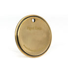 White background image of From The Anvil's Aged Brass finish swatch