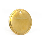 White background image of From The Anvil's Polished Brass finish swatch