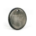 White background image of From The Anvil's Antique Pewter finish swatch