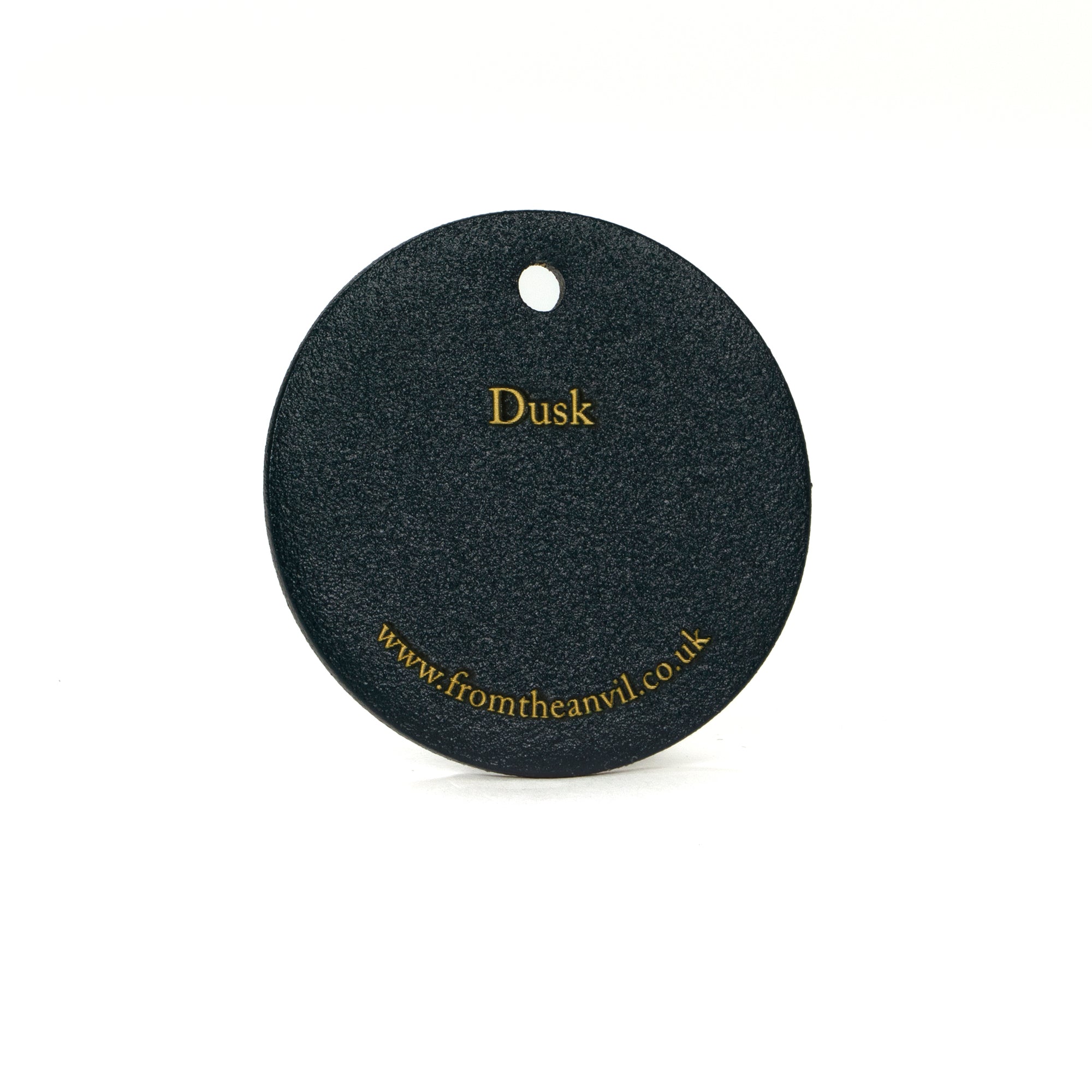 White background image of From The Anvil's Dusk finish swatch