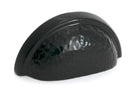 From The Anvil's Black Hammered Regency Concealed Drawer Pull