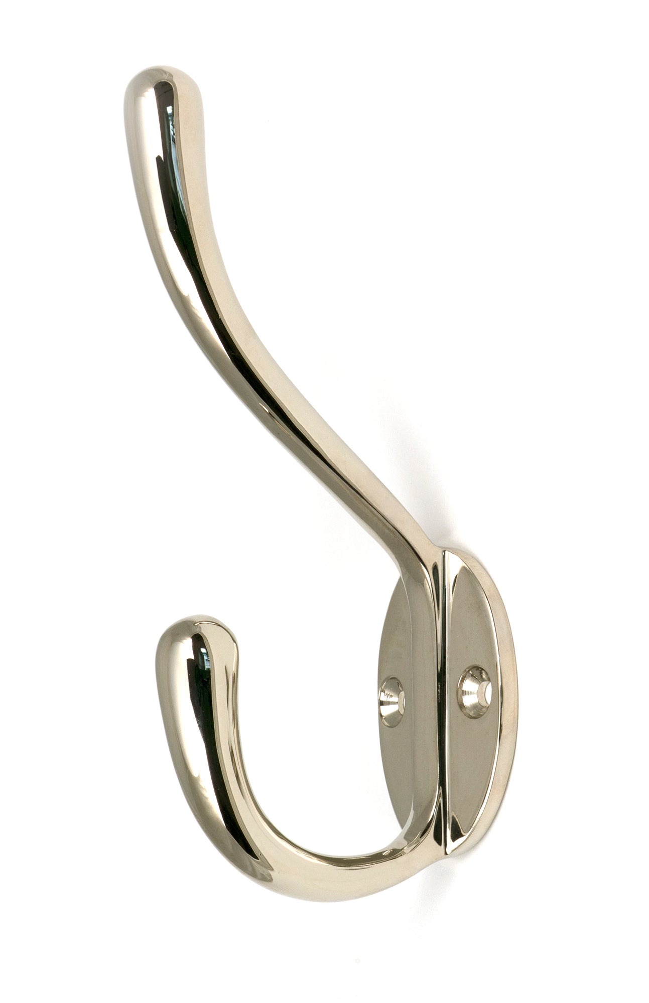 From The Anvil's Polished Nickel Newbury Hat & Coat Hook
