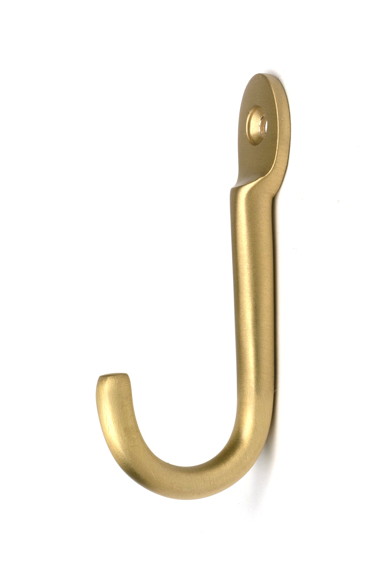 From The Anvil's Satin Brass Traditional Coat Hook