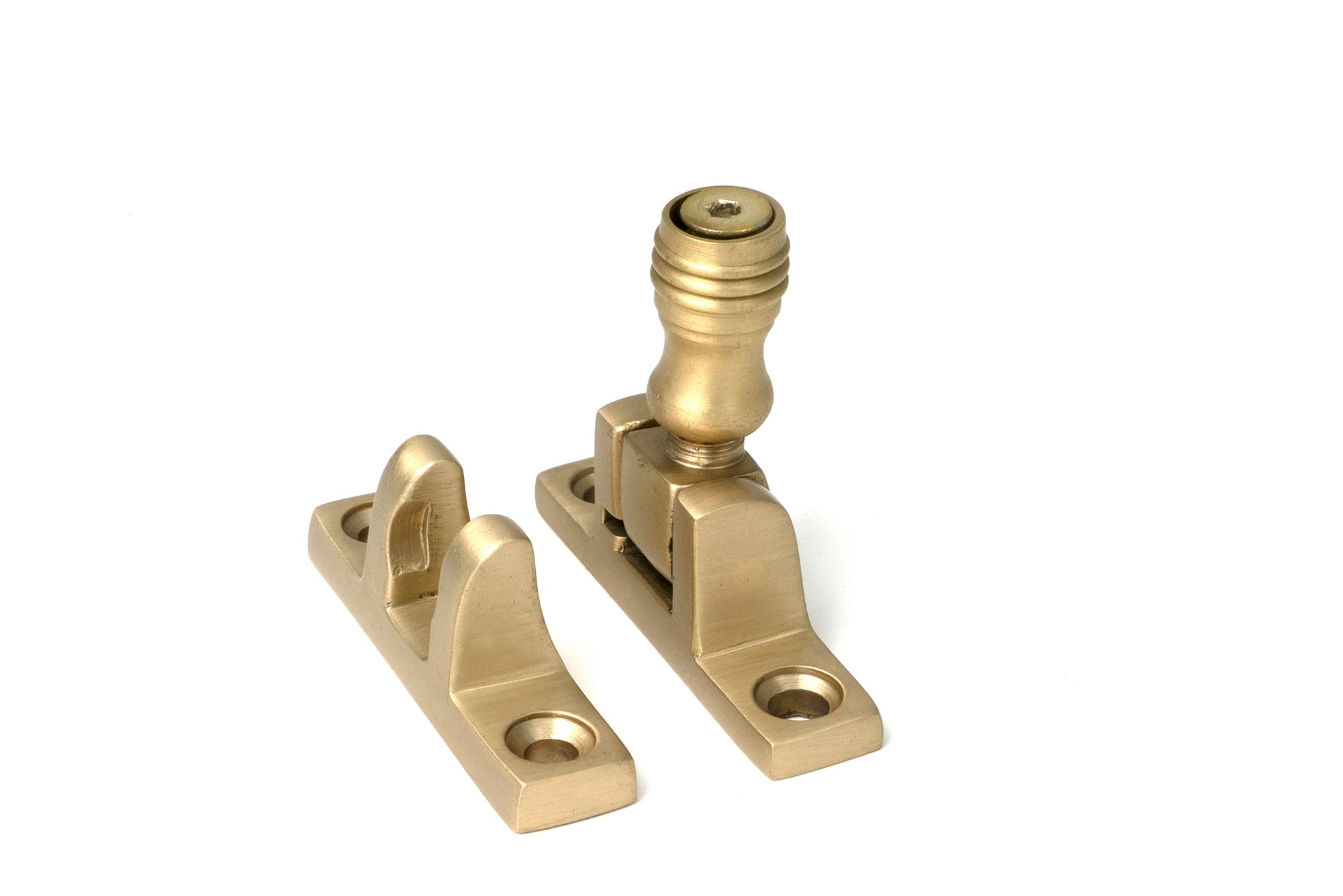 From The Anvil's Satin Brass Prestbury Brighton Fastener
