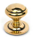 From The Anvil's Aged Brass Round Centre Door Knob