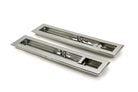 From The Anvil's Polished Marine SS (316) Art Deco Rectangular Pull - Privacy Set